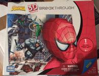 Spiderman Break Through 3D puzzle (Mega Puzzles) - NOVO