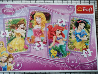 Trefl puzzle Disney princess 4 x 48 kom