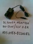 DC SWITCHING ADAPTER 22V 0.8A , ADS0181-B220082