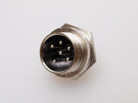 KONEKTOR  MIKROFONSKI  6 PIN ZA ŠASIJU , PANEL