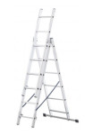 Trodijelne aluminijske ljestve 3x6, visina 3 m