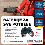 BATERIJE za podizne platforme, dizalice, kranove itd.