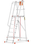 Pokretne, sklopive ljestve s podestom, 6+1