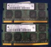 2x1GB(2GB) QIMONDA HYS64T128021HDL-3S-B 2Rx8 PC2-5300 667 DDR2 SODIMM