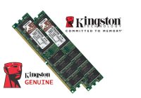 2x1GB KINGSTON KVR400X64C3A/1G 2.6V DDR DIMM Čip: genuine Kingston D64