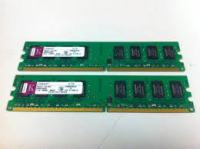 2x2GB(4GB) Kingston KVR800D2N6/2G 1.8V DDR2 800mhz DIMM čip: genuine K
