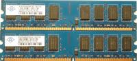 2x2GB(4GB) NANYA NT2GT64U8HD0BY-AD PC2-6400 800mhz DDR2 DIMM