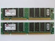 2x512MB(1GB) KINGSTON KVR133X64C3/512 PC133 3.3V SDRAM DIMM