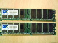 2x512MB(1GB)TWINMOS M2GAJ08A-TT PC3200 DDR DIMM 1strani