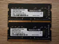 16GB (2x8GB) TeamGroup TED48G2666C19-SBK SODImm DDR4