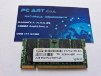APACER 2GB DDR2, PC2 2Rx8 5300S, 667 MHz, SODIMM, Račun/R1/ Jamstvo