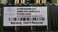 DDR 1 256 MB DDR 400 NANYA