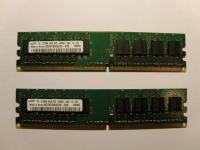 1 Gb DDR2, 2x512Mb, 400Mhz, SAMSUNG