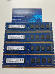 Kingston 16GB (4x4GB) DDR3, 1Rx8 PC3L 12800U, 1600 MHz - Račun/R1
