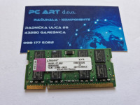 Kingston 2GB DDR2, PC2 2Rx8 5300S, 667 MHz, SODIMM, Račun/R1/ Jamstvo