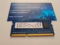 Kingston 4GB DDR3, PC3L 12800S, 1600 MHz, SODIMM, Račun / R1 / Jamstvo