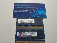 Kingston 8GB (2x4GB) DDR3, PC3 2Rx8 12800S, 1600 MHz, SODIMM, Račun-R1