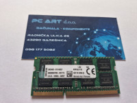 Kingston 8GB DDR3, PC3L 12800S, 1600 MHz, SODIMM, Račun / R1 / Jamstvo