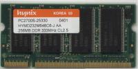 Memorija za Laptop, 256MB DDR HYNIX SODIMM 200-pina PC2700 333MHz
