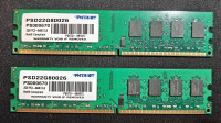 Patriot DDR2 – 4 GB (2×2 GB) 800 MHz PC2-6400 CL6