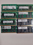 Radna memorija za laptop (3x 512MB, 5x1GB) 6.536GB DDR2 SODIMM