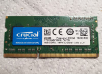 RAM DDR3 4GB CRUCIAL za laptop