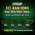 SERVER RAM-a DDR3 / DDR4 / DDR5 ECC 16 / 32 / 64 /128GB