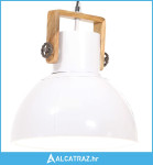 Industrijska viseća svjetiljka 25 W bijela okrugla 40 cm E27 - NOVO