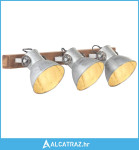 Industrijska zidna svjetiljka srebrna 65 x 25 cm E27 - NOVO