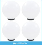 LED kuglaste svjetiljke 4 kom 30 cm PMMA - NOVO