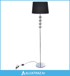 Podna svjetiljka sa visokim postoljem i 4 kugle crna - NOVO