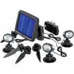 Solarna LED rasvjeta - 3 reflektora za vanjsku upotrebu