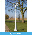 Vrtna stupna svjetiljka 3-lanterne 215 cm bijela - NOVO
