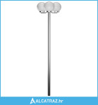 Vrtna svjetiljka na stupu s 3 glave 220 cm - NOVO
