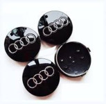 Audi čepovi za felge - CRNI 60mm