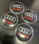 Audi naljepnice za čepove alu felgiA Audi novo vanjski promjer 56 mm