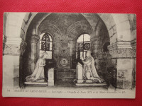 74 ABBAYE DE SAINT DENIS La Crypte old postcard - stara dopisnica