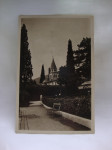 ABBAZIA-Parco&Chisea-Old postcard 1933.-putovala Rijeka - Split