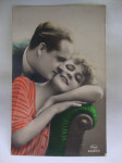 Amag 62967/4 old postcard COUPLE 1925.god foto razglednica - putovala