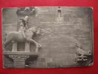 BASEL- Ritter St. Georg am Monster - old postcard - dopisnica