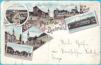 BJELOVAR ... Litho ... stara razglednica, putovala 1900-tih