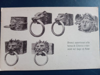 bronzi appartenuti alla barca di tiberio e ripescati nel LAGO DI NEMI