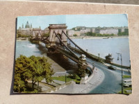 Budapest bridge - old postcard