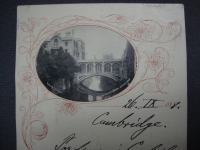CAMBRIDGE 1898. postcard - Engleska dopisnica putovala za Zagreb 19.st