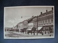 DARUVAR ,Jelačića ulica 1935. old postcard - Dopisnca putovala za ST.