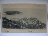 Dubrovnik i otok Lokrum postcard 1902.-I.Kulišič Razglednica putovala