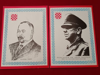 EMIGRACIJA - RAZGLEDNICE - ANTE PAVELIĆ I STJEPAN RADIĆ