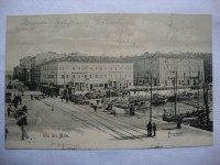 FIUME - VIA DEL MOLO - RIJEKA - DOPISNICA - PUTOVALA