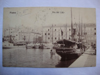 FIUME - VIA DEL LINO - POSTCARD - 1907. - DOPISNICA PUTOVALA