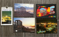 Grčka - 4 razglednice i mali kalendar za 1997